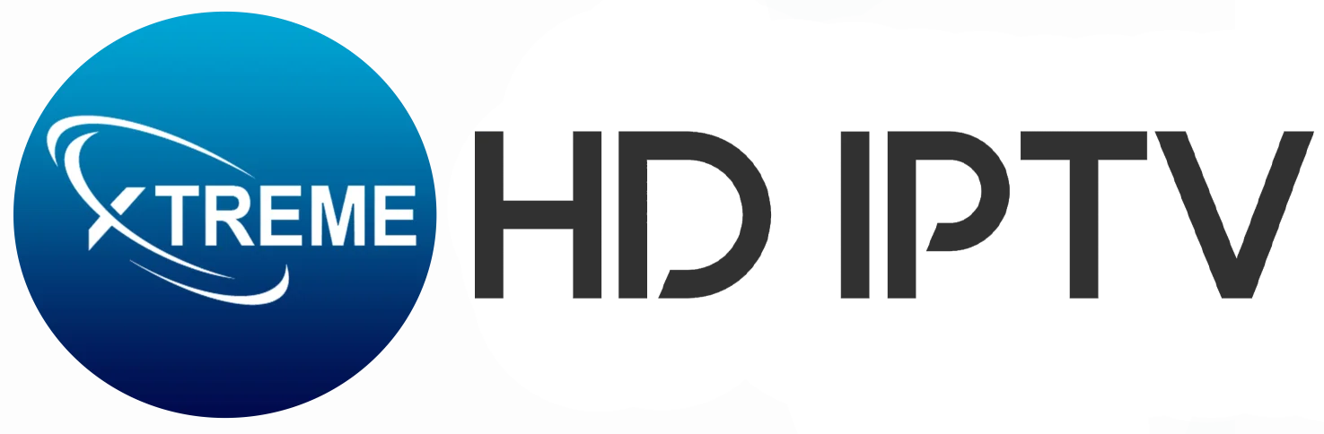 Black Xtreme HD IPTV logo showcasing the official brand identity for Xtreme IPTV across apps, websites, and streaming platforms.